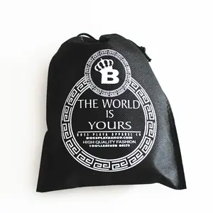 Bolsa con cordón impermeable de tela de algodón con logotipo personalizado