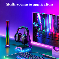 Lampe de bureau de jeu Joystar Modern 2 Pack LED Smart RGB IC Infinity Mirror, alimentée par USB, télécommande, intensité réglable, synchronisation musicale