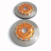 Jekit Disque de frein automatique Rainures longues Cloche centrale noire flottante pour Renault Clio MK4 RS