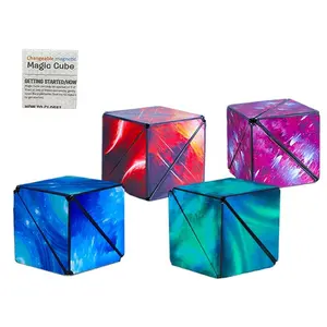 魔法の磁気3Dキューブは、子供たちの3次元空間のオープン思考、創造的な回転率、課題72の形の変化を刺激します
