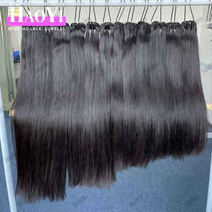 未加工的生人类发束批发供应商印度束原始角质层对齐头发供应商12A级印度生发束 - Product Image 2