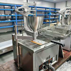 Machine à beignets commerciale semi-automatique manuelle <span class=keywords><strong>de</strong></span> comptoir, multi-formes, pour beignets en forme <span class=keywords><strong>de</strong></span> <span class=keywords><strong>fleur</strong></span> <span class=keywords><strong>de</strong></span> prunier et <span class=keywords><strong>de</strong></span> anneaux <span class=keywords><strong>de</strong></span> blé sucrés - Product Image 4