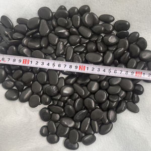 Galets de jardin en pierre naturelle noire 8 mm, écologiques, pour la décoration extérieure des villas et des parcs - Product Image 1