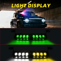 Feux de détresse à LED super lumineux 12V, 8 LED, clignotants pour pare-brise, feux de tableau de bord pour voitures, véhicules, camions - État neuf