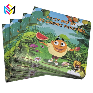 Livre d'histoires <span class=keywords><strong>pour</strong></span> enfants imprimé OEM, <span class=keywords><strong>texte</strong></span> personnalisé, livre cartonné <span class=keywords><strong>pour</strong></span> enfants avec images de plantes tropicales et de dessins animés, taille et contenu personnalisés - Product Image 1