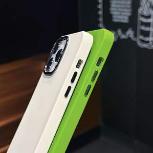 Coque de téléphone en silicone liquide compatible avec iPhone X à 15 Pro Max, cadre électro-plaqué, protection pour 14 Plus - Product Image 3