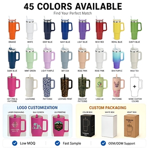 Vaso de Acero Inoxidable Personalizado de 40 oz con Asa, Taza de Viaje Metálica, Vaso Aislado, Bicchiere Isolato, Gobelet Isotherme - Product Image 1