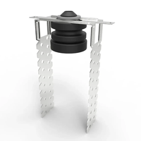 Support de plafond anti-vibration en acier galvanisé robuste, isolateur de vibrations à haute performance en élastomère pour l'isolation acoustique