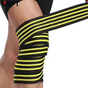 Sports Elastic Compression Knee Bandages Fitness Pressurized Straps for Gym Weight Lifting Squats Leg Compression Training Wraps