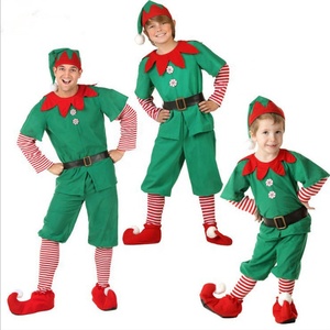 MS Charms Dress Suits Outfits Family Christmas Green <b>Elf</b> <b>Costume</b> - Product Image 3
