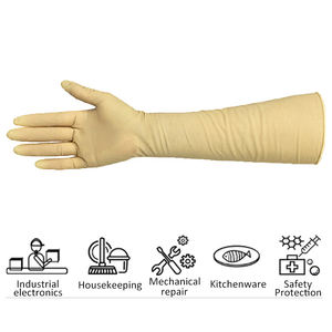 16 pouces <span class=keywords><strong>40cm</strong></span> Gants longs en <span class=keywords><strong>latex</strong></span> étendus Gants longs en <span class=keywords><strong>latex</strong></span> imperméables pour travaux ménagers Jaune - Product Image 6