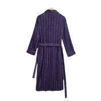Ensemble de pyjama en velours corail violet pour femme, col en V, manches longues, vêtements de nuit thermiques, séchage rapide, robe décontractée chaude pour l'hiver