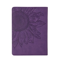 Carnet de notes planificateur en Faux cuir violet, personnalisé, Faux cuir, planificateur d'inspiration, Journal planificateur doublé avec ruban et bords dorés, 1 pièce
