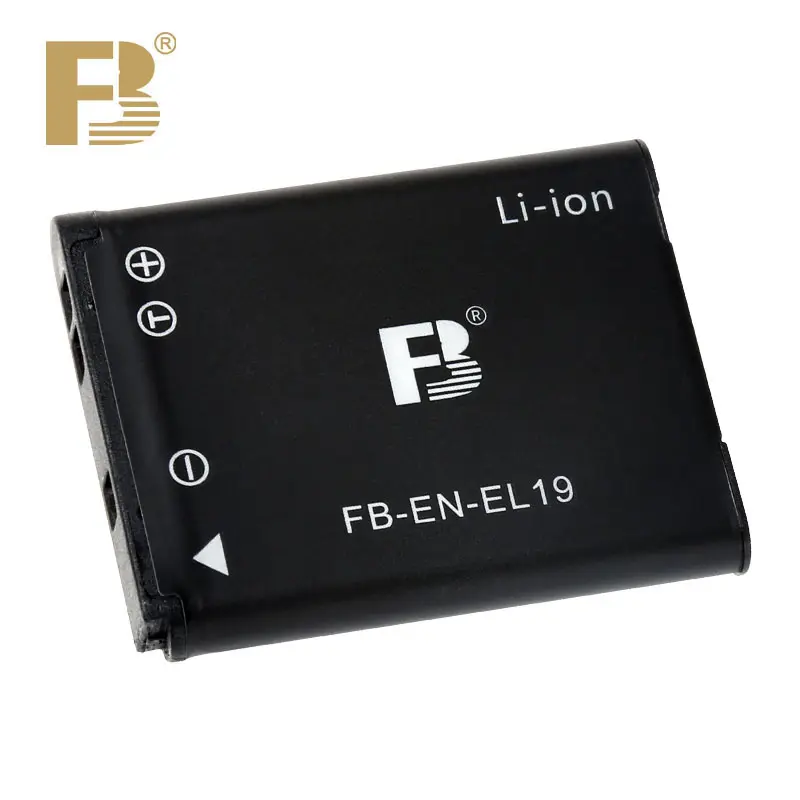 Bateria de câmera de lítio para nikon, bateria profissional FB-EN-EL19 mah para câmera nikon s3100 s3200 s3300, 530