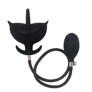 Plug anal gonflable extensible en forme de bourgeon de <span class=keywords><strong>fleur</strong></span> avec pompe séparée, masseur de prostate, dilatateur anal, jouets sexuels anaux pour hommes - Product Image 2