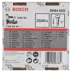 BOSCH - 2608200500 Finish <b>nail</b> SK64 galvanised - EAN 3165140563710 BRADS, PINS AND <b>NAILS</b> COLLATED <b>NAILS</b> AND <b>NAIL</b> BOXES - Product Image 2