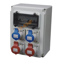 Boîte de distribution d'alimentation portable CHENF, type transportable, unité mobile multi-prises, disposition interne personnalisée pour scène extérieure
