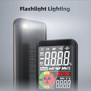 S20 9999 cuenta probador de frecuencia de resistencia de voltaje detección EMF sin contacto multímetro Digital recargable Color LCD - Product Image 5