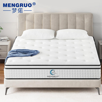 Precio Económico de Fábrica Colchón de Espuma Viscoelástica de Alta Densidad y Soporte Firme Tamaño Queen con Cubierta Tipo Pillow-Top y Resortes para Venta al por Mayor