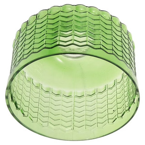 <span class=keywords><strong>Paralume</strong></span> in Vetro <span class=keywords><strong>Verde</strong></span> Scuro Stile Nordico Retrò, Base E27, Lampada a Sospensione Cilindrica con Motivo Ondulato, Kit Fai-da-Te per Illuminazione - Product Image 3