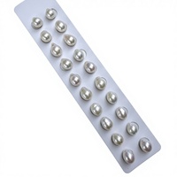Perles de culture d'eau douce baroques blanches Edison de 11-12 mm, forme naturelle, lustre élevé, demi-trou de 0,9 mm, pour bijoux