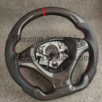 Volant en Fibre de Carbone et Cuir Perforé les Plus Populaires pour BMW X5 X6 E70 E71