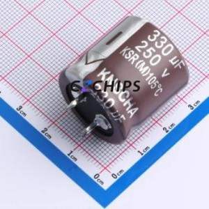 ตัวเก็บประจุแบบอิเล็กโทรไลต์อะลูมิเนียมแบบ Snap-in รุ่น LSR250M337R252S1AA ชนิด Through-hole (THT) ขนาด D25xL35 มม. 330uF 20% 250V ขา 10 มม. - Product Image 1