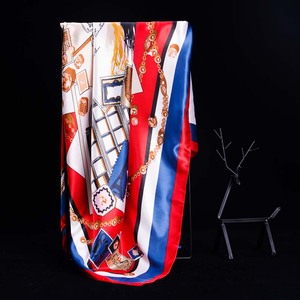 Đồ trang sức sang trọng vuông in Khăn lụa Bandana Trung Quốc vải lụa - Product Image 6