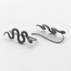 yunnique Snake <b>Cuff</b> <b>Earrings</b> Titanium Steel 316 Stainless Steel Animal Shape Fashion Jewelry - Product Image 4