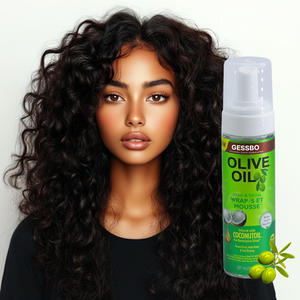 OEM/ODM Ensemble de soin capillaire à séchage rapide 200 ml pour cheveux bouclés, mousse crème à tenue forte avec huile de coco pour contrôler les frisottis et styliser - Product Image 6