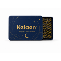 Chocolat noir pour le sommeil et la détente nocturne, avec glycinate de magnésium bleu étoilé, complément nutritionnel pour adultes, pour un sommeil réparateur et apaisant
