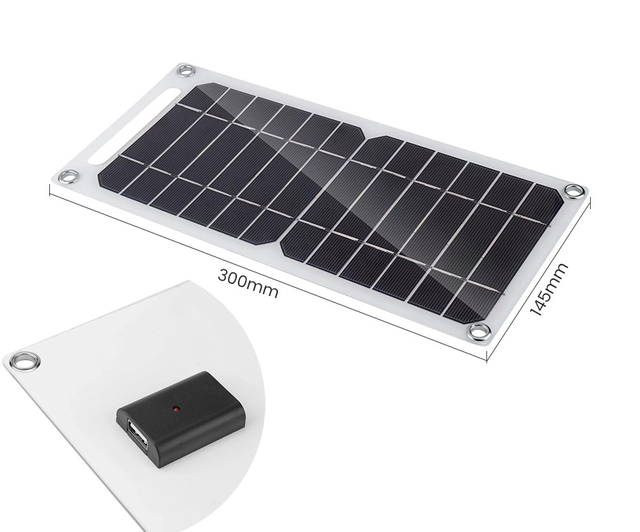 Portable 6.8V Flexible USB Waterproof Solar Panel for Outdoor Hiking Camping Mobile Phone Battery Charging Bank for Mobile