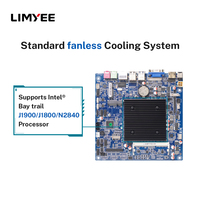 Carte mère Mini-ITX sans ventilateur, alimentation d'usine, 6 ports COM, DDR3L, affichage HD intégré VGA/LVDS/DVI, 2 ports SATA SSD, pour ordinateur de bureau, nouvelle Mini-ITX