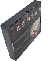 Boîtes d'emballage auto-érectables en papier écologique avec logo personnalisé, impression UV et paillettes pour vêtements de mode et électronique grand public