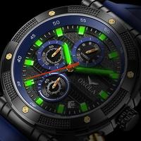 Jam Tangan Pria ONOLA 6859 Kalender Tanggal Tahan Air 30 Meter Laris Manis Quartz Orologio Fashion Jarum Bercahaya untuk Pria