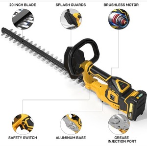Cortasetos Eléctrico Inalámbrico de Grado Industrial para Uso Doméstico, Diseño Ligero y Portátil con Batería de Iones de Litio para Podar Setos y Arbustos - Product Image 3