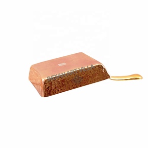 IndianArtVilla Sartén cuadrada de martillo de cobre puro con revestimiento interior de estaño 450 ML-Utensilios de cocina para almacenamiento y servicio - Product Image 5