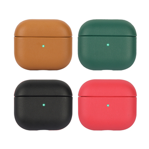 Housse <span class=keywords><strong>airpods</strong></span> en cuir véritable de créateur de luxe imperméable et personnalisée pour <span class=keywords><strong>Airpods</strong></span> 4 Air Pods Pro - Product Image 6