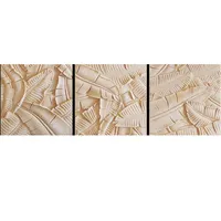 Fabrik Natürliche Modernen Chinesischen Sandstein Blätter Relief Carving Kunst Für Verkauf
