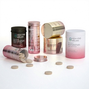 Conteneur rond en aluminium avec bouchon à vis de 100 ml et 300 ml pour médicaments, pilules, comprimés, capsules en aluminium, flacon pour pilules, compléments alimentaires - Product Image 1