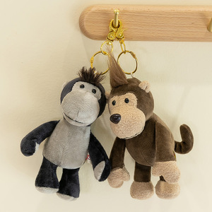 Porte-clés en peluche animal mignon 15cm tortue éléphant tigre lion tortue hippopotame bouledogue singe porte-clés pour <span class=keywords><strong>enfants</strong></span> - Product Image 2