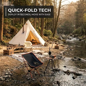 Chaise de camping d'extérieur moderne, portable et pliable, en alliage d'aluminium super léger, pour la pêche et la plage, respirante, en tissu Oxford - Product Image 6