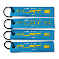 Nieuwe aanwinst: op maat gemaakte logo geborduurde motor sleutelhanger promotioneel cadeau met vlag geborduurde patch karabijnhaak sleutelhanger label