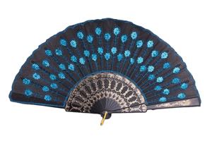 Abanico Plegable de Plástico con Diseños de Dragones Bordados Chinos Orientales en Varios Colores para Artículos Promocionales de Fiesta - Product Image 2