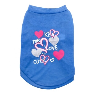Ropa <span class=keywords><strong>de</strong></span> perro pequeño <span class=keywords><strong>de</strong></span> diseño, bonita impresión Kiss Me Love, precio al por mayor - Product Image 4