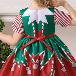 MQATZ Costume da Bambina per Halloween e Carnevale, Ispirato a Film e Serie <span class=keywords><strong>TV</strong></span>, Abito Rosso in Poliestere per Capodanno - Product Image 6