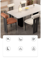 Nouvelle collection 2026 : Ensemble de chaises de salle à manger en bois massif, design nordique moderne, revêtement en velours, ergonomiques et empilables, garantie 2 ans