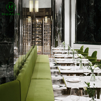 HUALIN Ensemble Table et Chaises de Restaurant Moderne en Pierre Frittée de Haute Qualité pour Hôtels, Cafés et Restaurants Thématiques