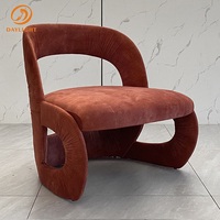 Fauteuils d'appoint meubles fauteuil d'appoint en velours de luxe moderne chaises de salon