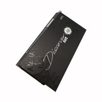 Boîte d'emballage fine à double rabat en carton plié en papier écologique imprimé sur mesure pour stylo à huile pour cuticules et brillant à lèvres cosmétique